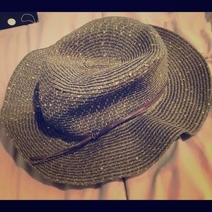 Olive green / brown / sparkle sun hat
